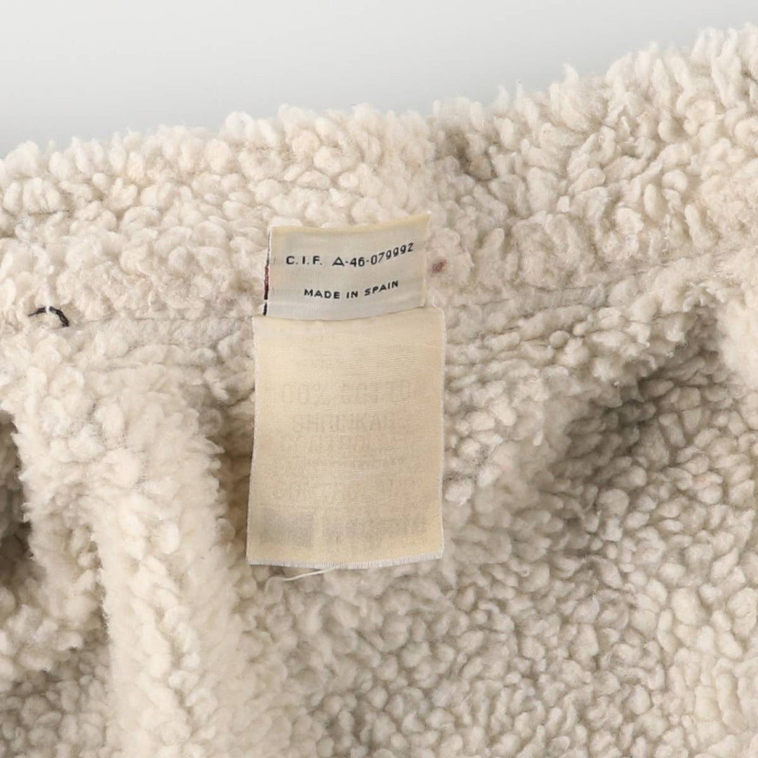 Marlboro Leisure Wear Black Denim Boa Jacket, Men's Size XL, Vintage cotton black type Vintage Second Hand