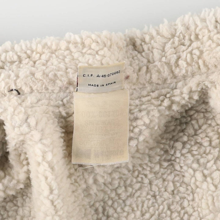 Marlboro Leisure Wear Black Denim Boa Jacket, Men's Size XL, Vintage cotton black type Vintage Second Hand