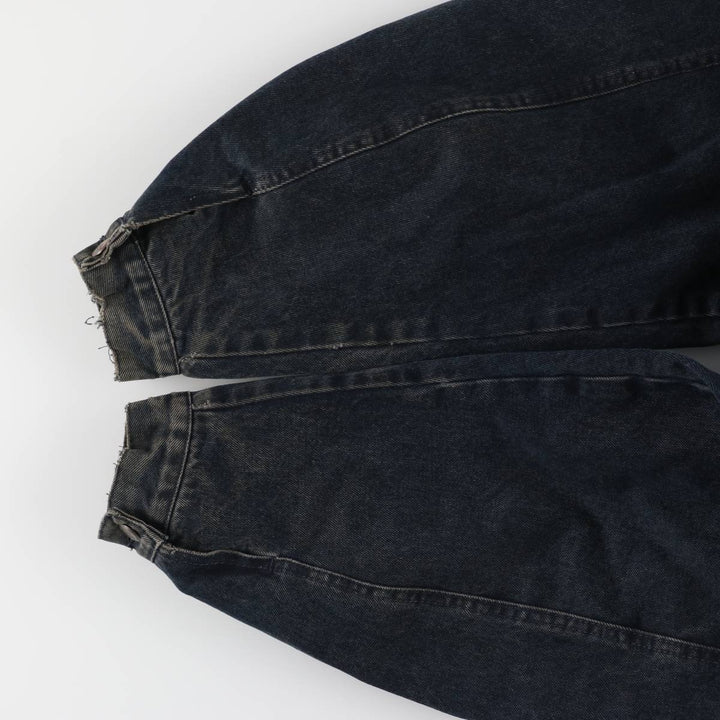 Marlboro Leisure Wear Black Denim Boa Jacket, Men's Size XL, Vintage cotton black type Vintage Second Hand