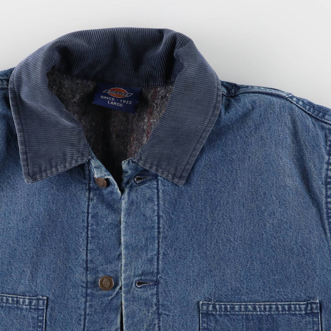 Dickies denim coveralls, men's size L unclear blue type Vintage Second Hand