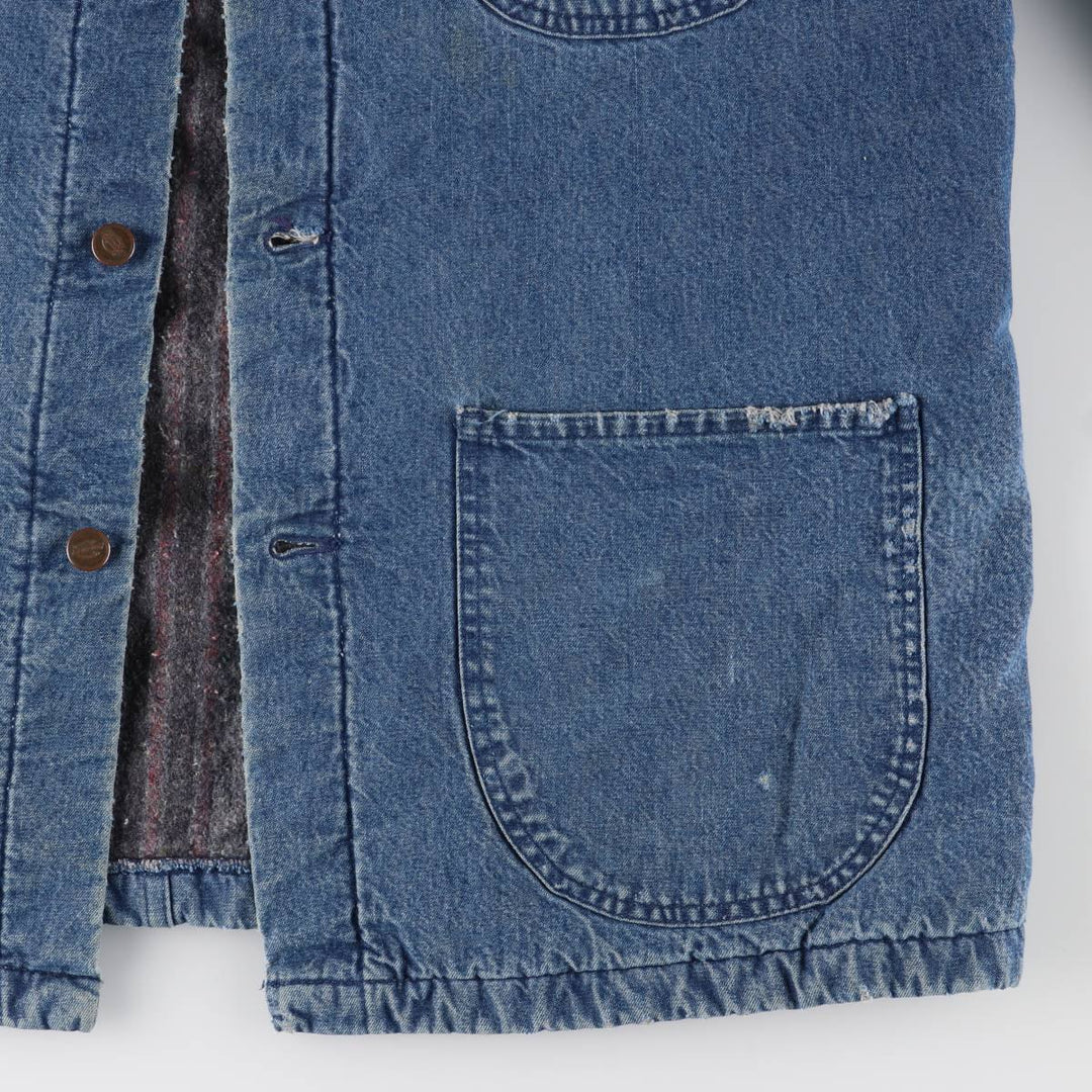 Dickies denim coveralls, men's size L unclear blue type Vintage Second Hand