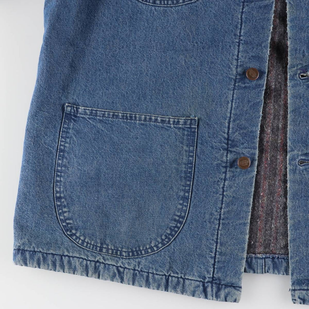 Dickies denim coveralls, men's size L unclear blue type Vintage Second Hand