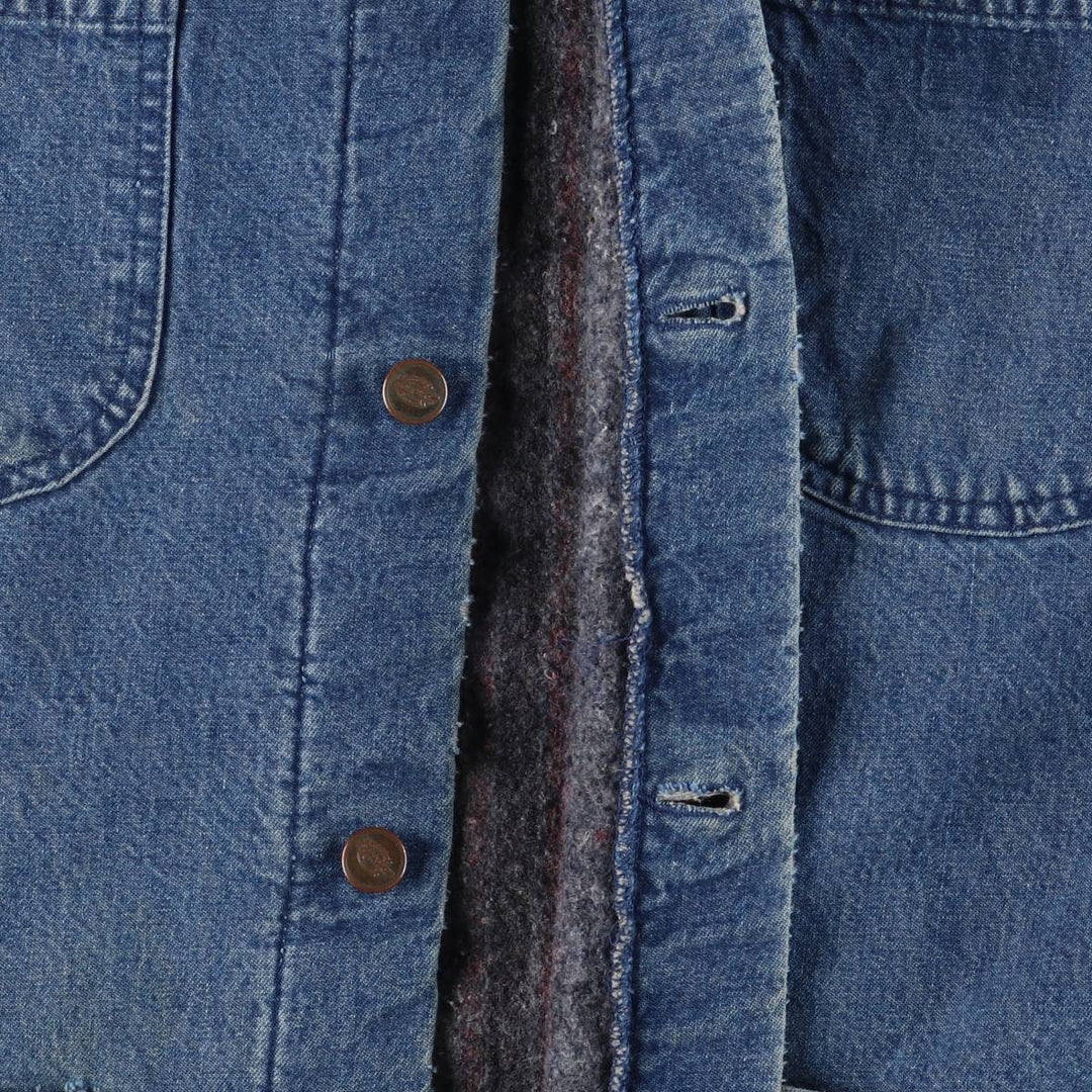 Dickies denim coveralls, men's size L unclear blue type Vintage Second Hand