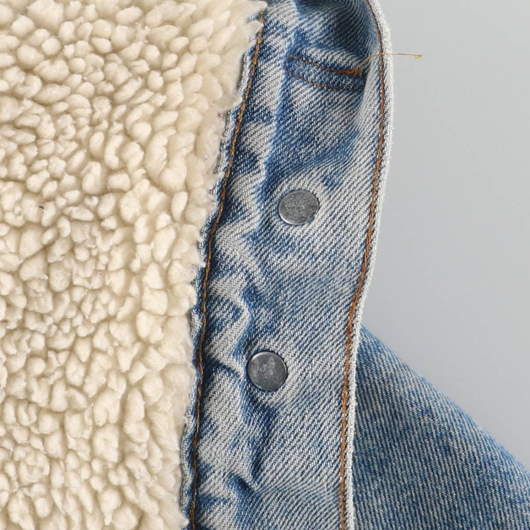 Vintage 1970'S Levi's padded denim jacket with orange tab, made in the USA, size L. cotton blue type Vintage Second Hand