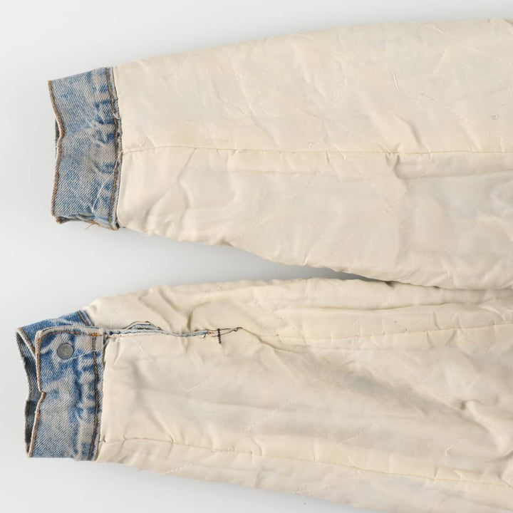 Vintage 1970'S Levi's padded denim jacket with orange tab, made in the USA, size L. cotton blue type Vintage Second Hand