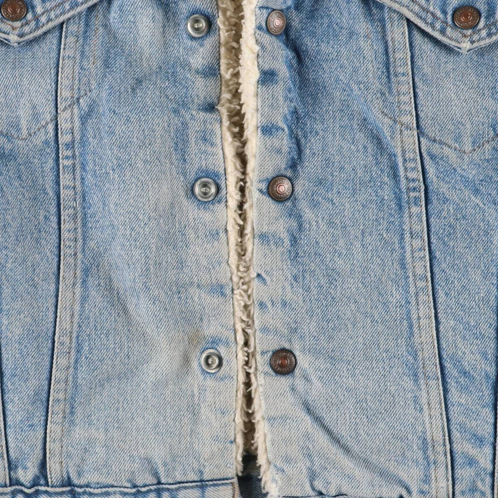 Vintage 1970'S Levi's padded denim jacket with orange tab, made in the USA, size L. cotton blue type Vintage Second Hand