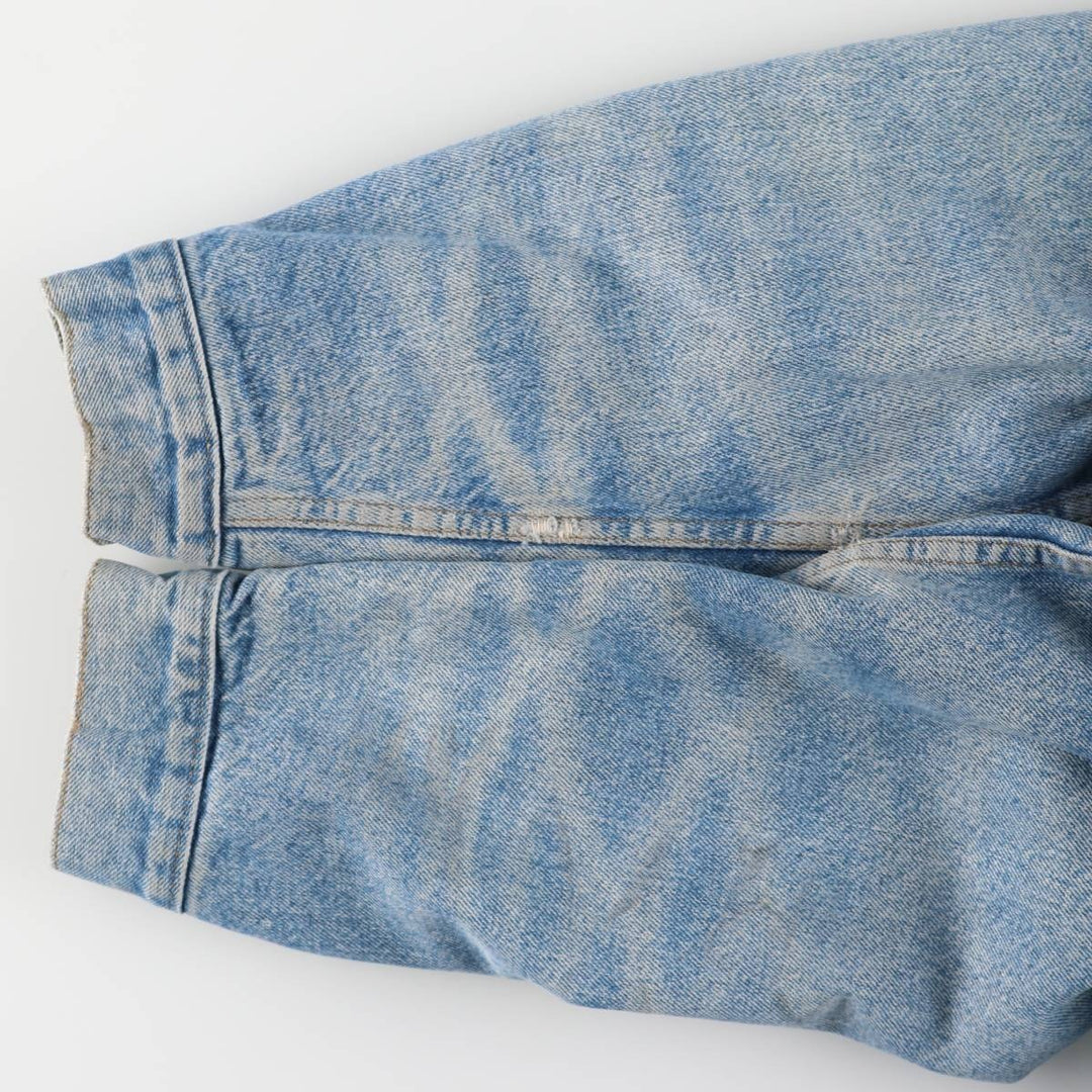 Vintage 1970'S Levi's padded denim jacket with orange tab, made in the USA, size L. cotton blue type Vintage Second Hand