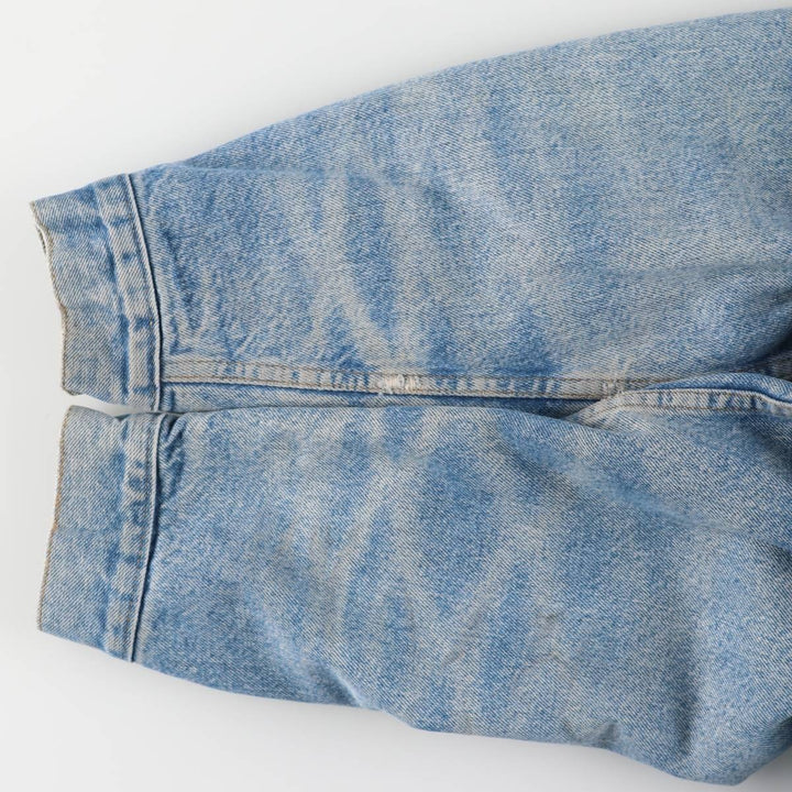 Vintage 1970'S Levi's padded denim jacket with orange tab, made in the USA, size L. cotton blue type Vintage Second Hand