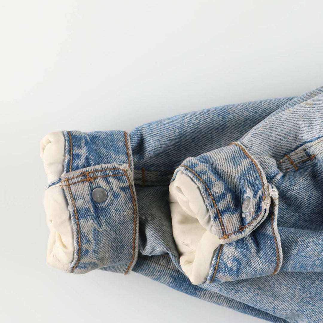 Vintage 1970'S Levi's padded denim jacket with orange tab, made in the USA, size L. cotton blue type Vintage Second Hand