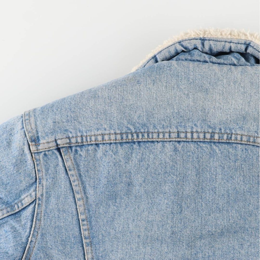 Vintage 1970'S Levi's padded denim jacket with orange tab, made in the USA, size L. cotton blue type Vintage Second Hand