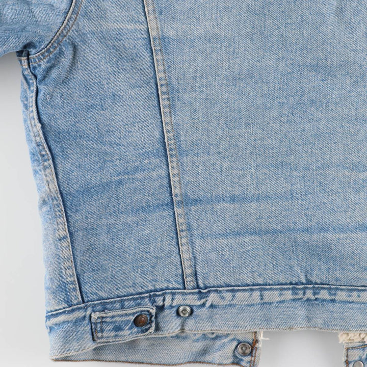 Vintage 1970'S Levi's padded denim jacket with orange tab, made in the USA, size L. cotton blue type Vintage Second Hand