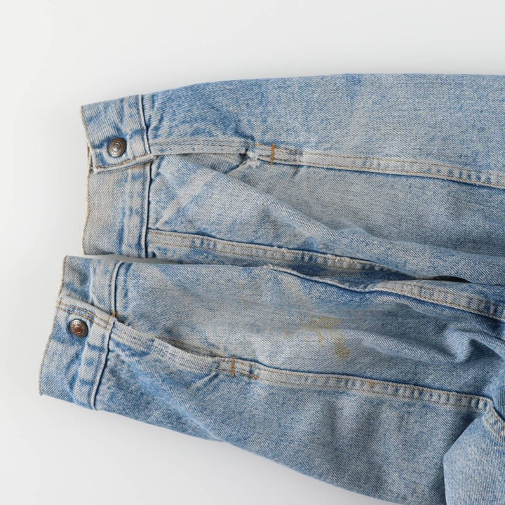 Vintage 1970'S Levi's padded denim jacket with orange tab, made in the USA, size L. cotton blue type Vintage Second Hand