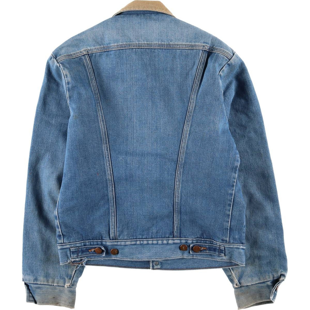 Vintage 1980'S Wrangler NO-FAULT DENIMS padded denim jacket, made in the USA, size M. cotton blue type Vintage Second Hand