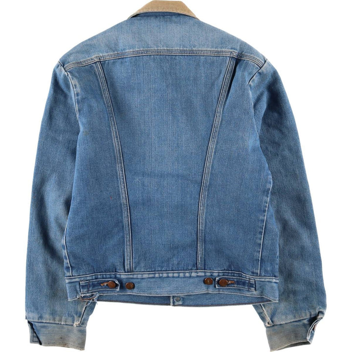 Vintage 1980'S Wrangler NO-FAULT DENIMS padded denim jacket, made in the USA, size M. cotton blue type Vintage Second Hand