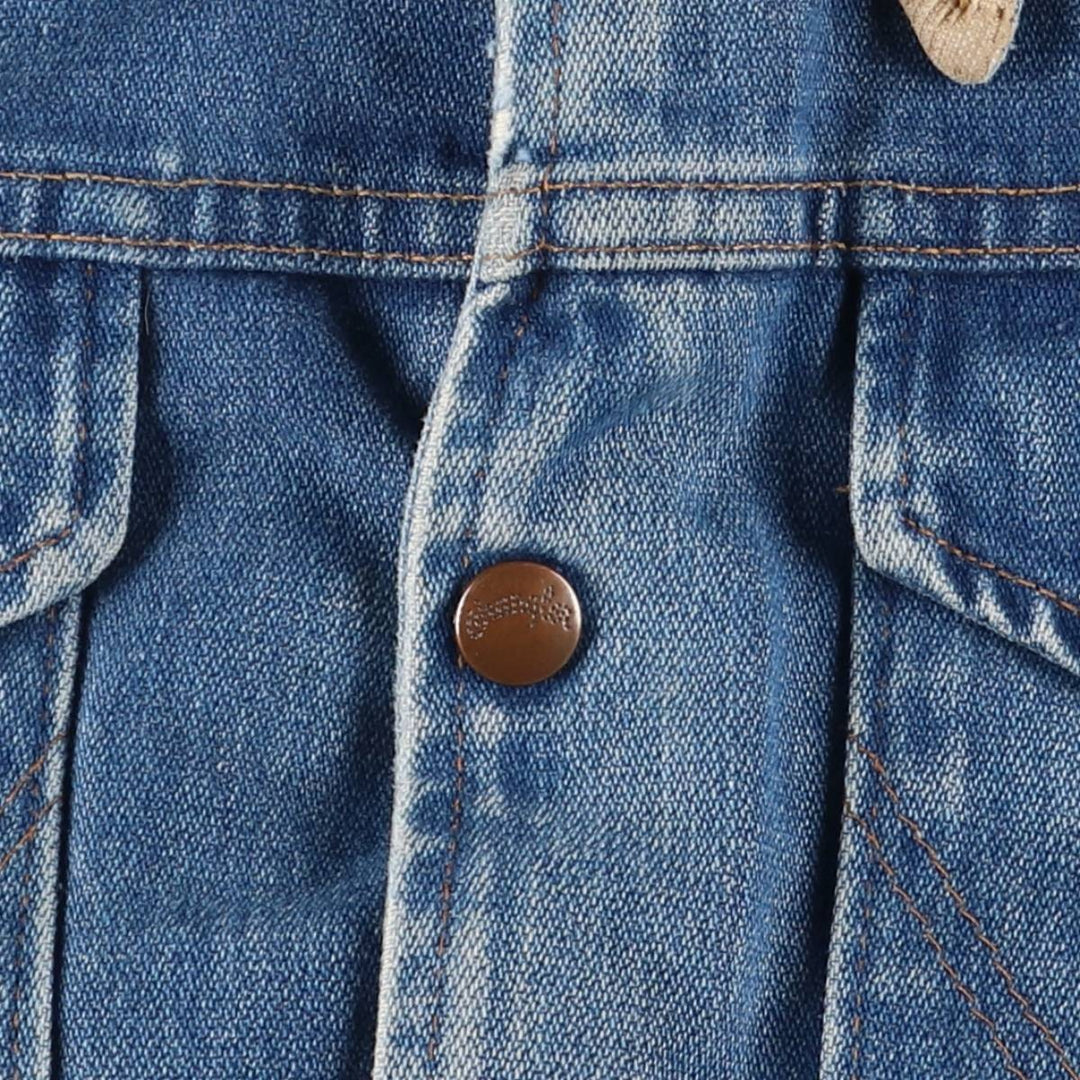 Vintage 1980'S Wrangler NO-FAULT DENIMS padded denim jacket, made in the USA, size M. cotton blue type Vintage Second Hand