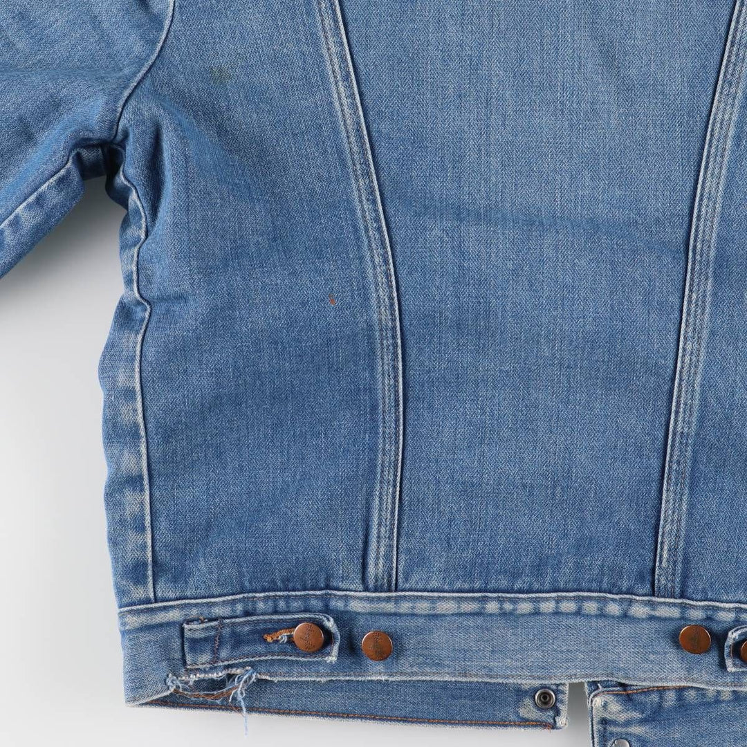 Vintage 1980'S Wrangler NO-FAULT DENIMS padded denim jacket, made in the USA, size M. cotton blue type Vintage Second Hand