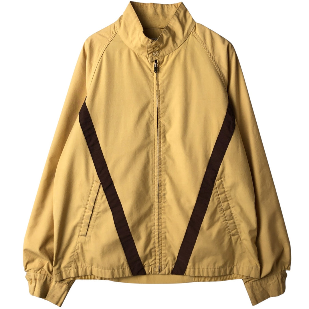 Vintage 60s-70'S PETERS Harrington Swing Jacket, Made in USA, Men's Size Medium Dacron Polyester ocher yellow type Vintage Second Hand