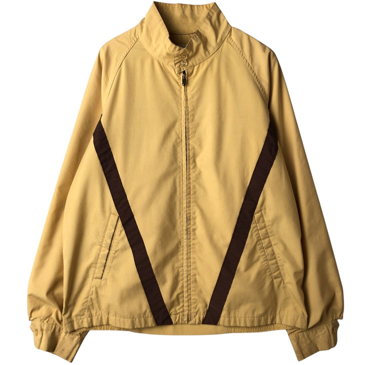 Vintage 60s-70'S PETERS Harrington Swing Jacket, Made in USA, Men's Size Medium Dacron Polyester ocher yellow type Vintage Second Hand