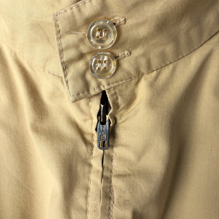 Vintage 60s-70'S PETERS Harrington Swing Jacket, Made in USA, Men's Size Medium Dacron Polyester ocher yellow type Vintage Second Hand