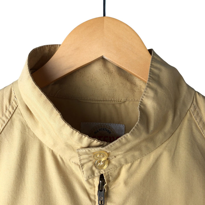 Vintage 60s-70'S PETERS Harrington Swing Jacket, Made in USA, Men's Size Medium Dacron Polyester ocher yellow type Vintage Second Hand