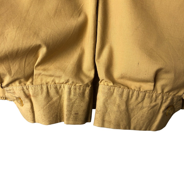 Vintage 60s-70'S PETERS Harrington Swing Jacket, Made in USA, Men's Size Medium Dacron Polyester ocher yellow type Vintage Second Hand