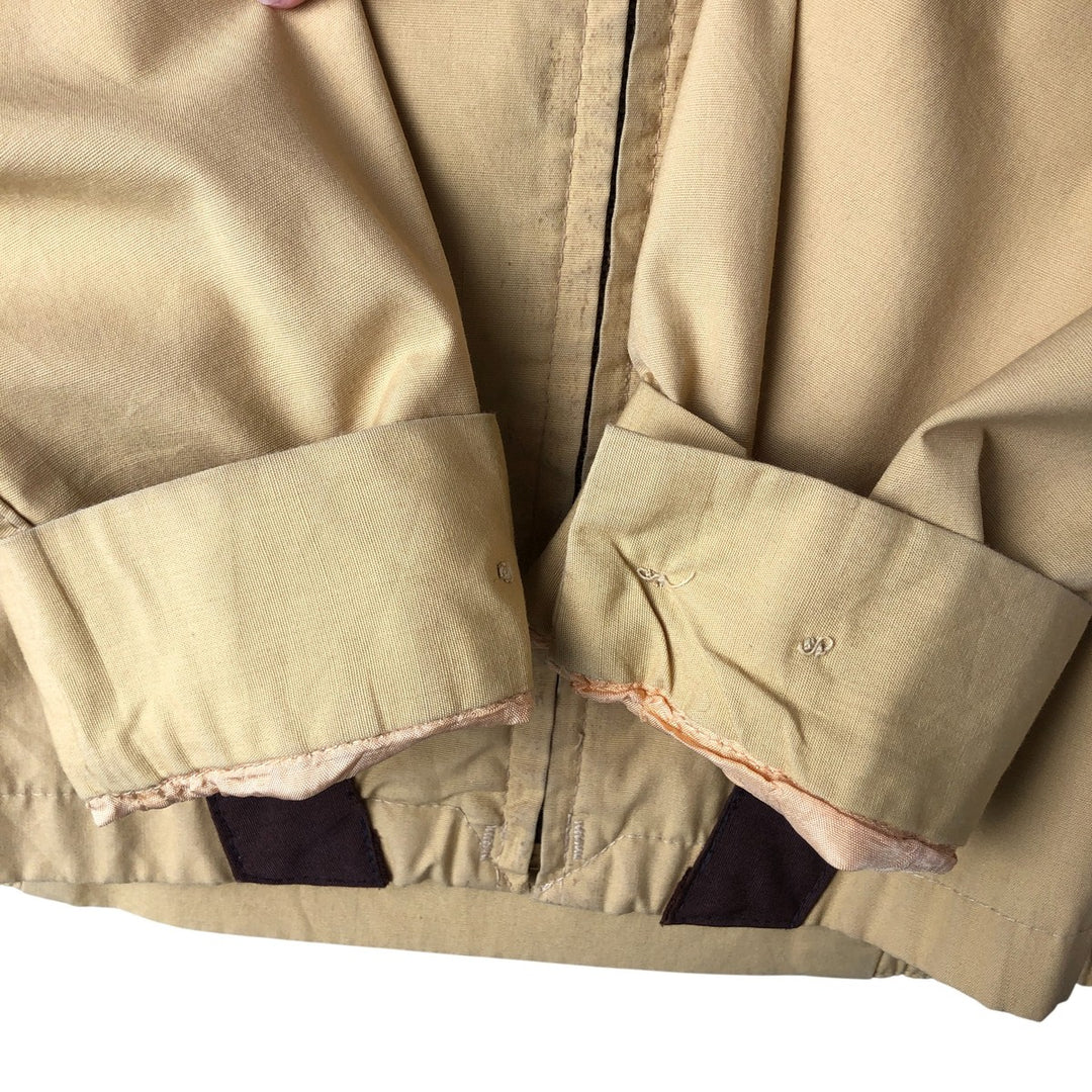 Vintage 60s-70'S PETERS Harrington Swing Jacket, Made in USA, Men's Size Medium Dacron Polyester ocher yellow type Vintage Second Hand