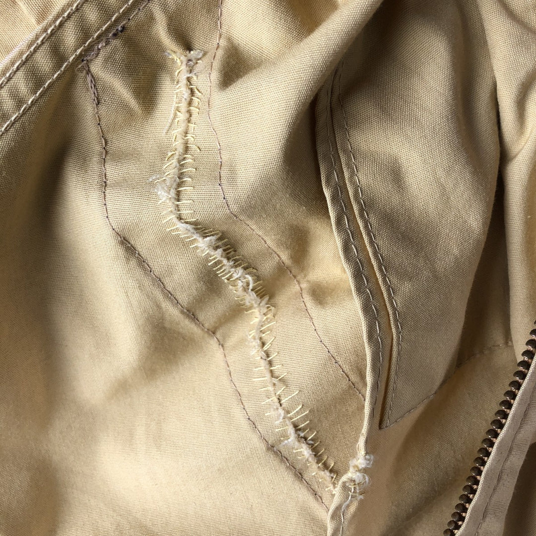Vintage 60s-70'S PETERS Harrington Swing Jacket, Made in USA, Men's Size Medium Dacron Polyester ocher yellow type Vintage Second Hand