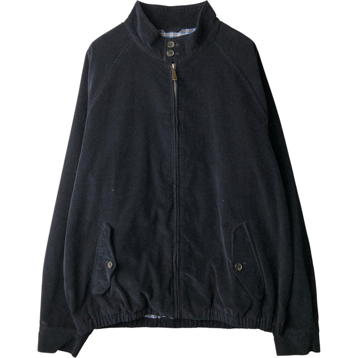 Brooks Brothers 346 Corduroy Harrington Jacket, Swing Top, Men's XXL cotton navy blue type Vintage Second Hand