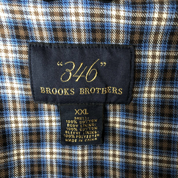 Brooks Brothers 346 Corduroy Harrington Jacket, Swing Top, Men's XXL cotton navy blue type Vintage Second Hand