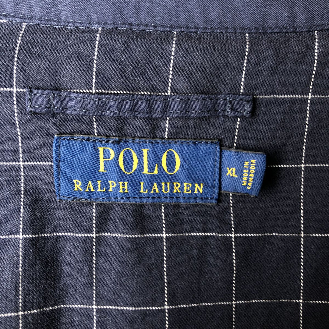Ralph Lauren POLO RALPH LAUREN Swing Top Sports Jacket Men's XL polyester Navy blue Vintage Second Hand