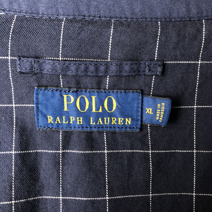Ralph Lauren POLO RALPH LAUREN Swing Top Sports Jacket Men's XL polyester Navy blue Vintage Second Hand