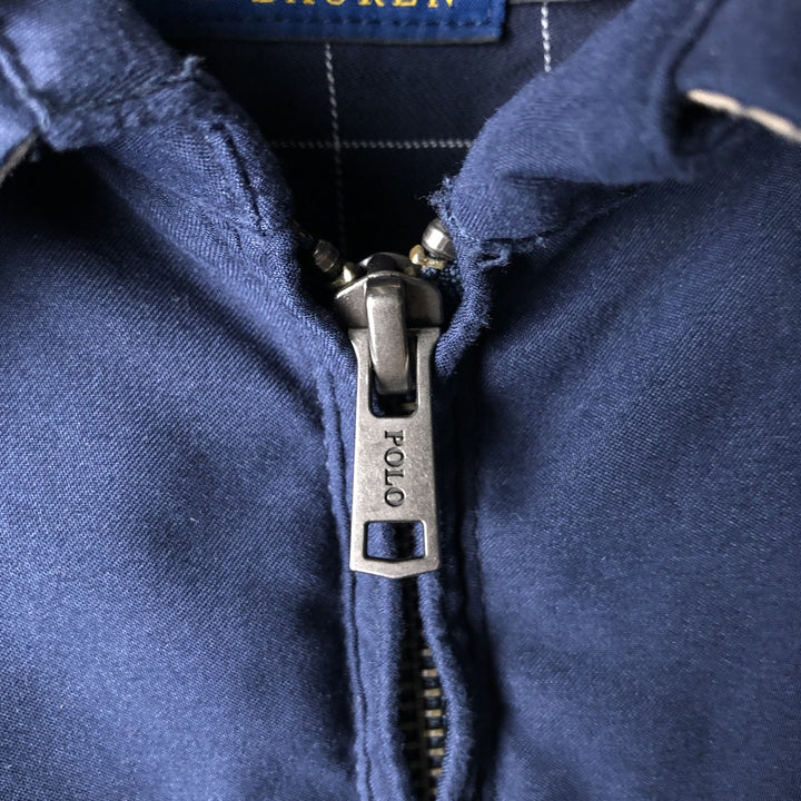 Ralph Lauren POLO RALPH LAUREN Swing Top Sports Jacket Men's XL polyester Navy blue Vintage Second Hand