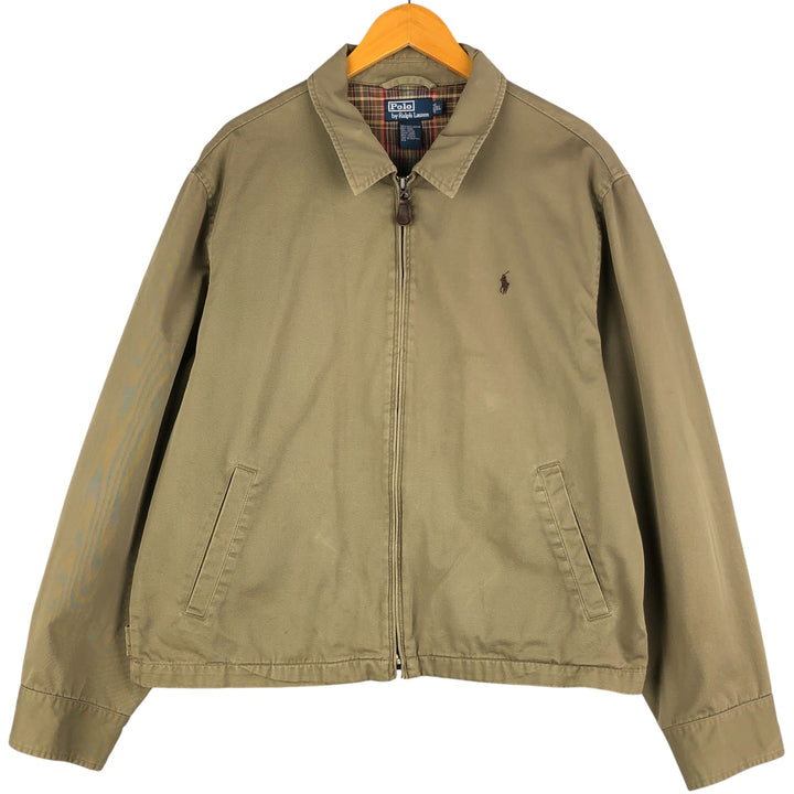 Ralph Lauren POLO by Ralph Lauren Swing Top Sports Jacket Men's XL cotton Khaki type Vintage Second Hand