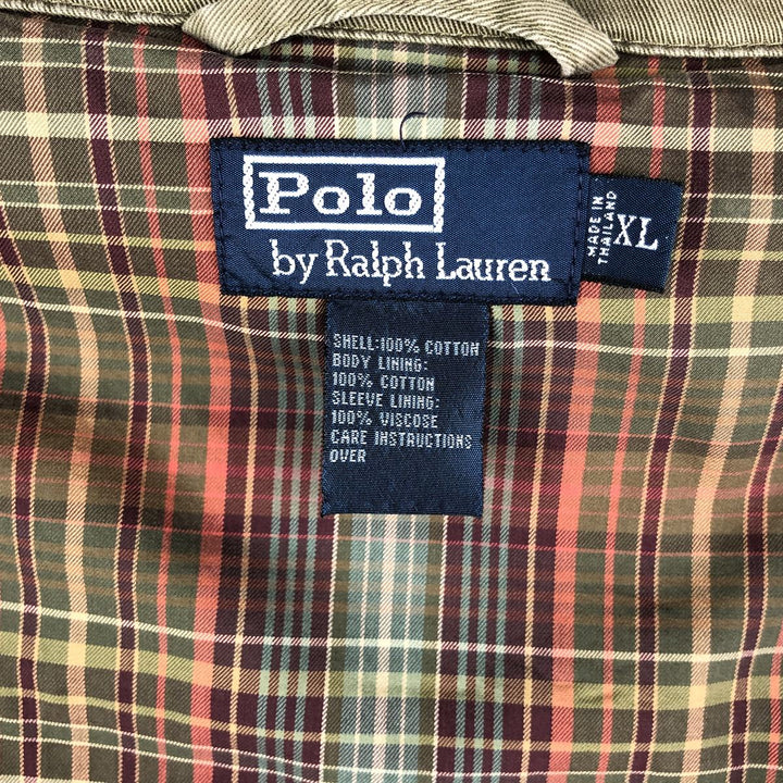 Ralph Lauren POLO by Ralph Lauren Swing Top Sports Jacket Men's XL cotton Khaki type Vintage Second Hand