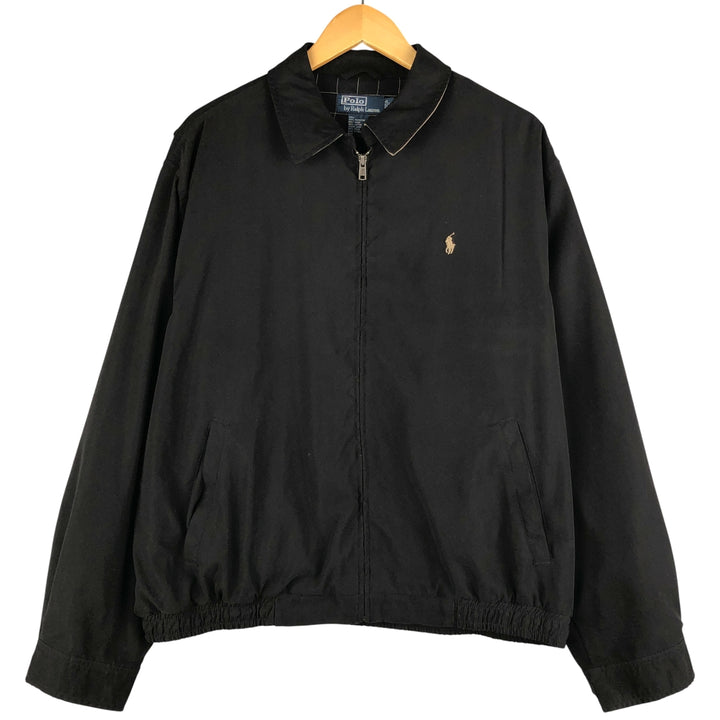 Ralph Lauren POLO by Ralph Lauren Swing Top Sports Jacket Men's L size polyester black type Vintage Second Hand