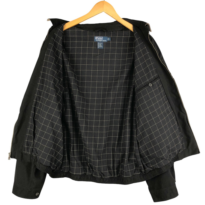 Ralph Lauren POLO by Ralph Lauren Swing Top Sports Jacket Men's L size polyester black type Vintage Second Hand