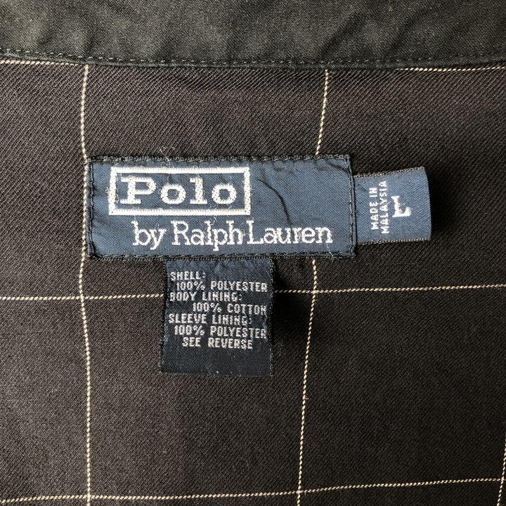 Ralph Lauren POLO by Ralph Lauren Harrington Jacket Swing Top Men's L size polyester black type Vintage Second Hand