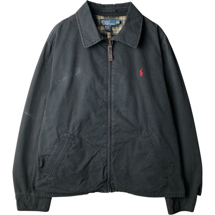 Ralph Lauren POLO by Ralph Lauren Swing Top Sports Jacket Men's XL cotton black type Vintage Second Hand