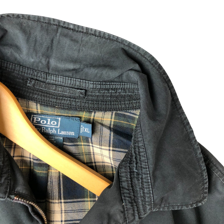 Ralph Lauren POLO by Ralph Lauren Swing Top Sports Jacket Men's XL cotton black type Vintage Second Hand