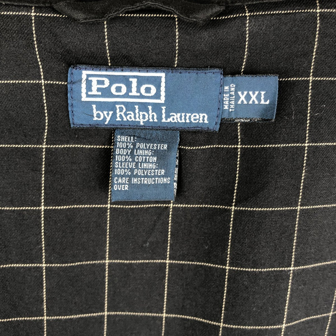 Ralph Lauren POLO by Ralph Lauren Swing Top Sports Jacket Men's XXL polyester black type Vintage Second Hand