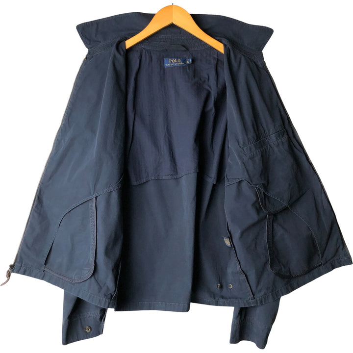Ralph Lauren POLO RALPH LAUREN Swing Top Sports Jacket Men's XL cotton navy blue type Vintage Second Hand