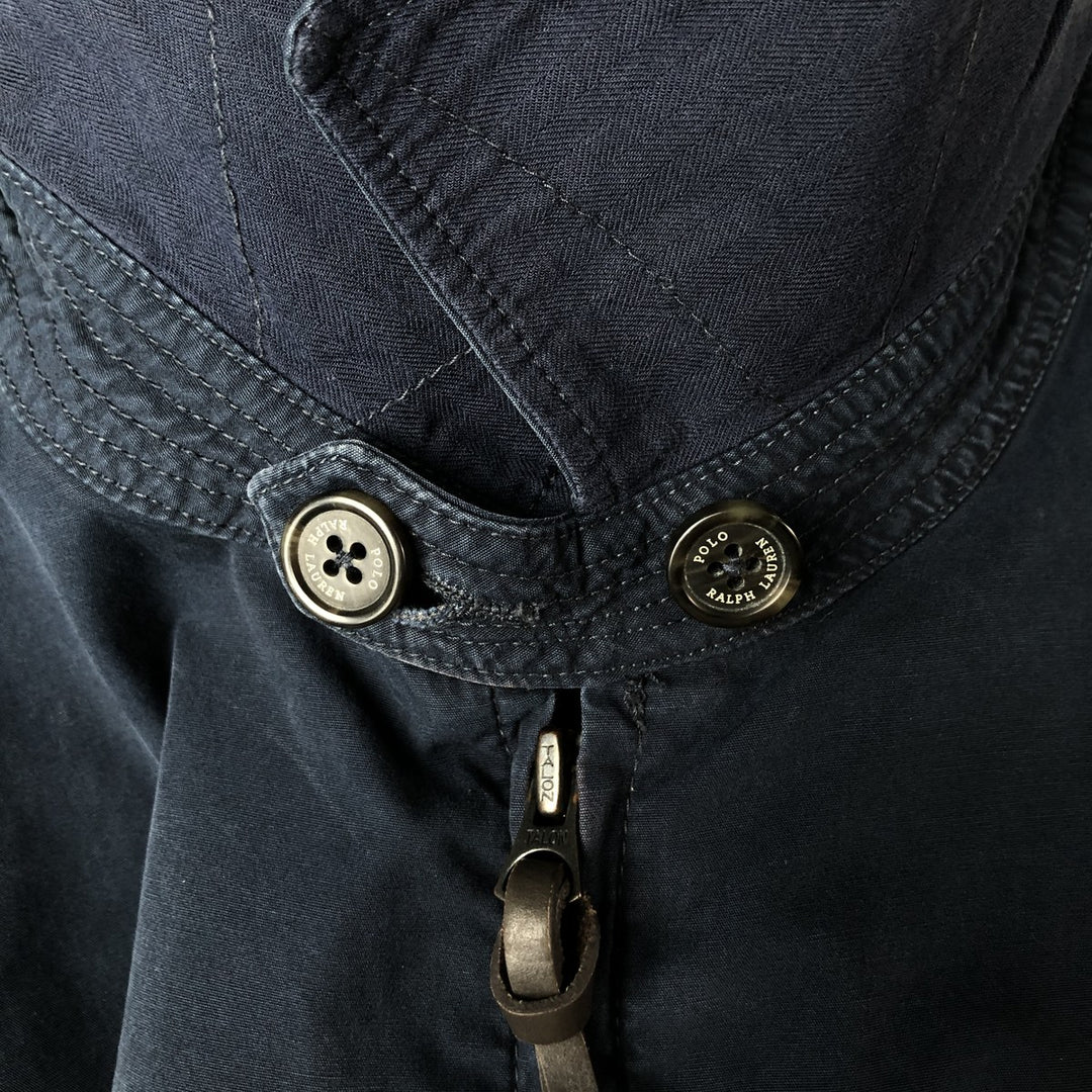 Ralph Lauren POLO RALPH LAUREN Swing Top Sports Jacket Men's XL cotton navy blue type Vintage Second Hand