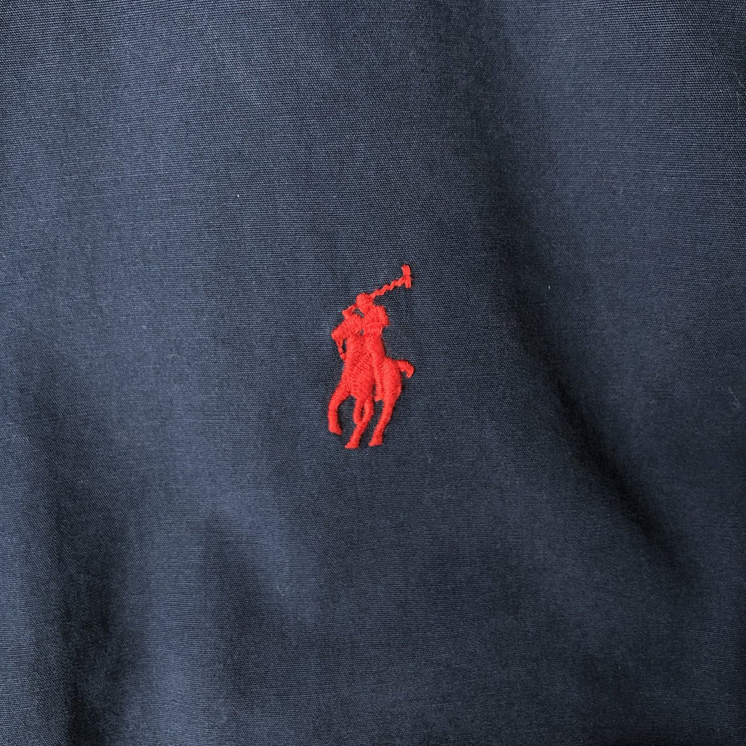 Ralph Lauren POLO RALPH LAUREN Swing Top Sports Jacket Men's XL cotton navy blue type Vintage Second Hand