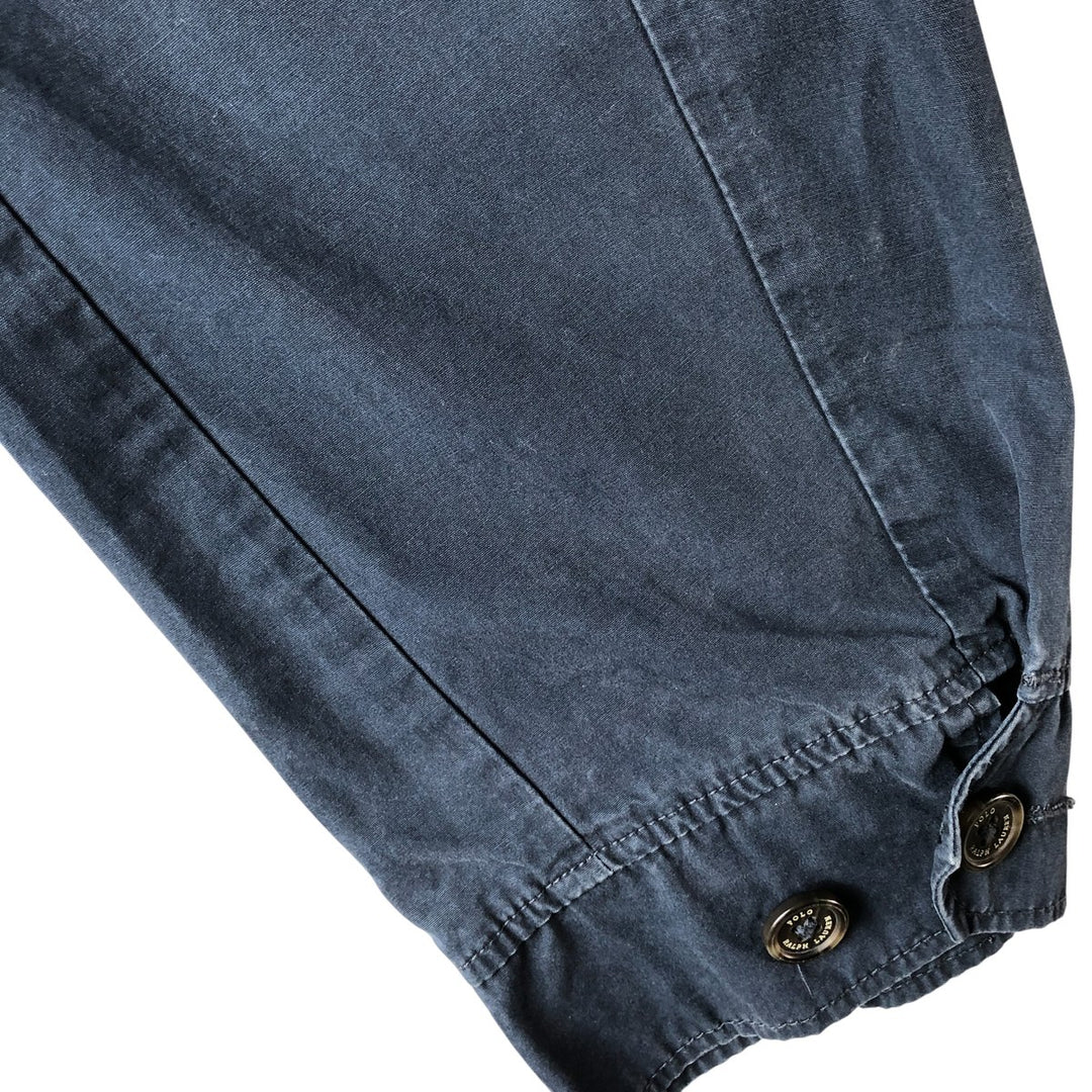 Ralph Lauren POLO RALPH LAUREN Swing Top Sports Jacket Men's XL cotton navy blue type Vintage Second Hand