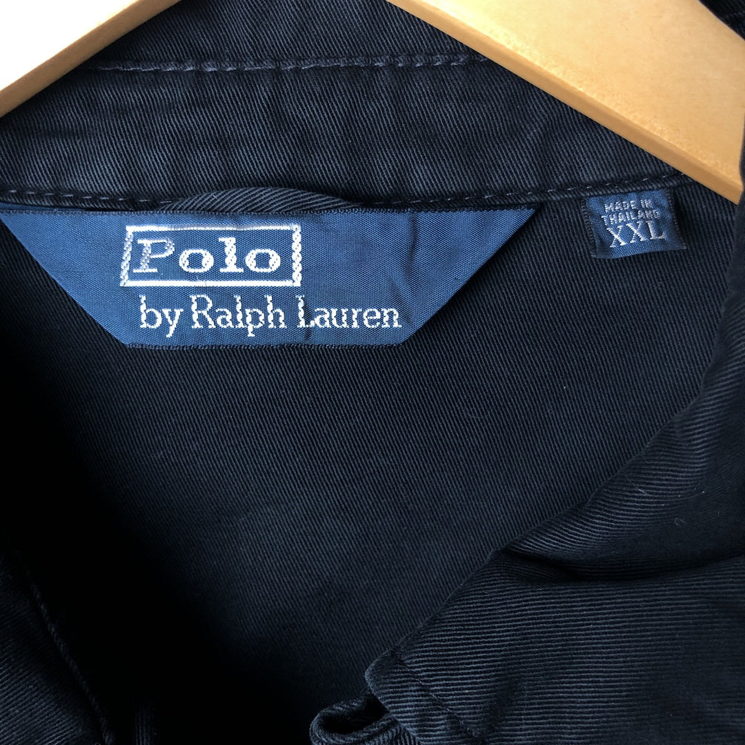 Ralph Lauren POLO by Ralph Lauren Swing Top Sports Jacket Men's XXL cotton black type Vintage Second Hand