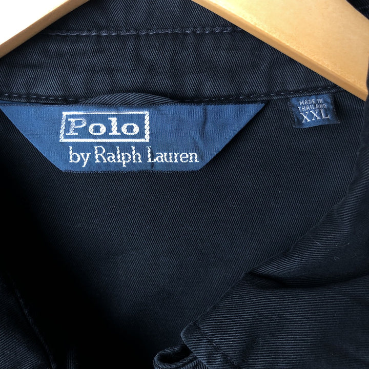 Ralph Lauren POLO by Ralph Lauren Swing Top Sports Jacket Men's XXL cotton black type Vintage Second Hand