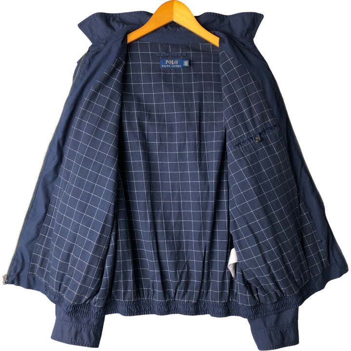 Ralph Lauren POLO RALPH LAUREN Swing Top Sports Jacket Men's L size polyester black type Vintage Second Hand