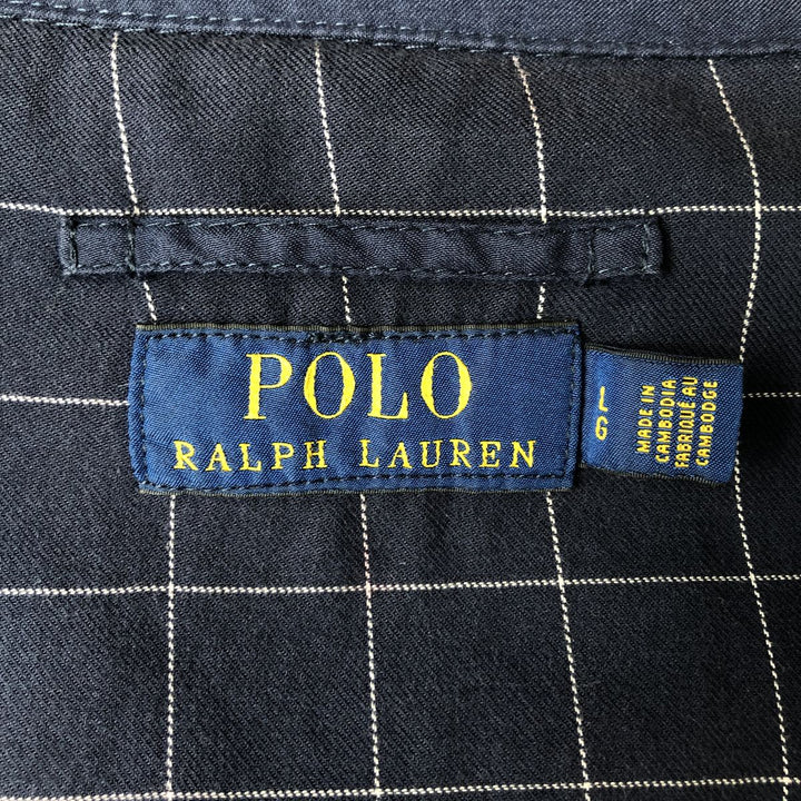 Ralph Lauren POLO RALPH LAUREN Swing Top Sports Jacket Men's L size polyester black type Vintage Second Hand