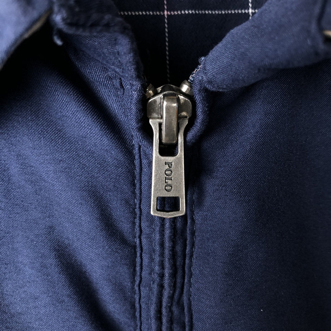 Ralph Lauren POLO RALPH LAUREN Swing Top Sports Jacket Men's L size polyester black type Vintage Second Hand