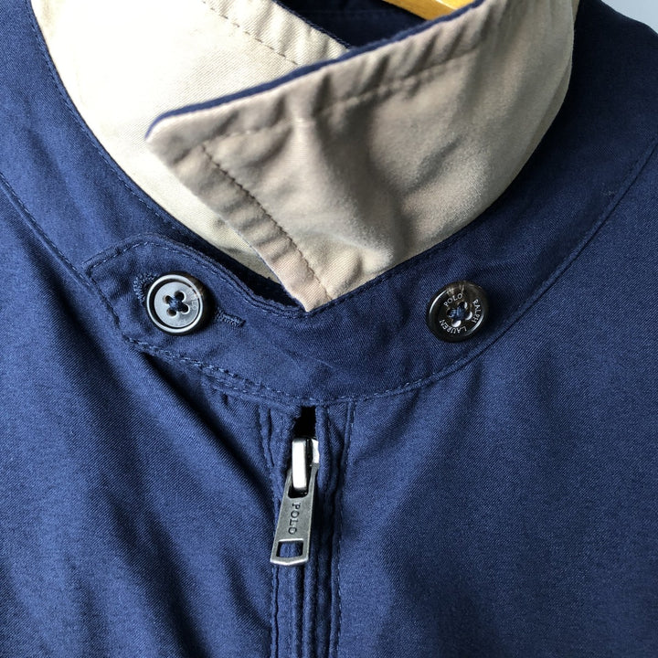 Ralph Lauren POLO RALPH LAUREN Swing Top Sports Jacket Men's L size polyester black type Vintage Second Hand